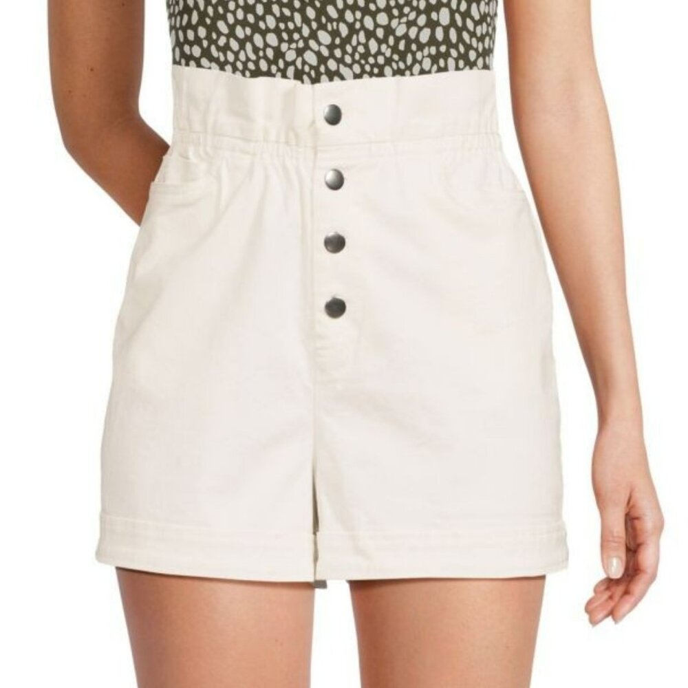 Solid & Striped Ashton Paperbag High Rise Shorts brulee white Sz S Pinup Girl - Picture 2 of 14